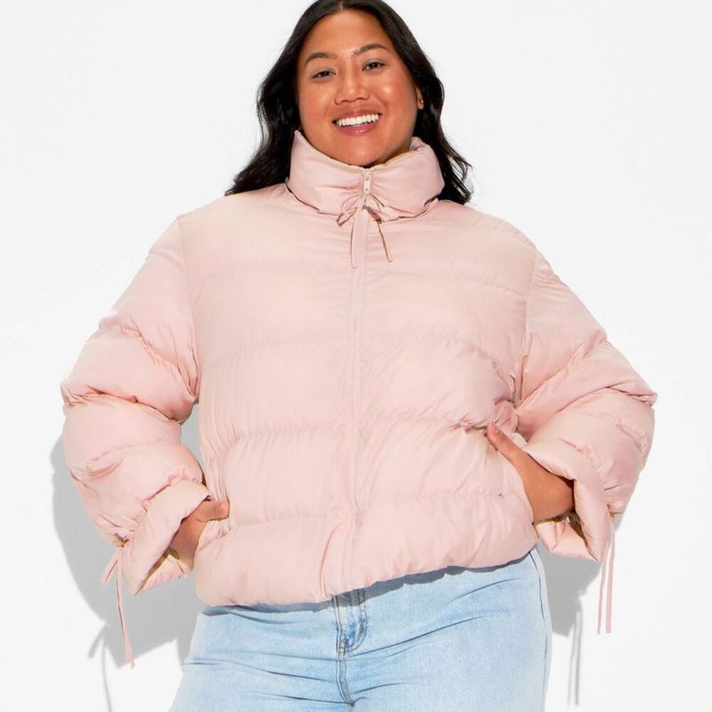 wild fable Light Pink Puffer Jacket